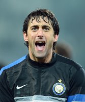 FUSSBALL SERIE A: Jubel Diego Milito (Inter Mailand)