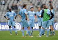 2. Fussball Bundesliga:  Collin Benjamin , Kai Buelow , Benjamin Lauth , Arne Feick (v. li., 1860 Muenchen)