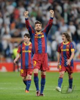 Fussball CHL  Saison 2010/2011:  JUBEL Gerard Pique (Barca)