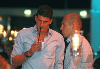 Fussball Champions League Finale 2011/2012:  Robben und Gomez (FC Bayern Muenchen)