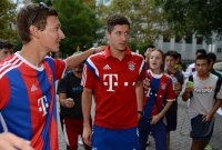 FUSSBALL 1. Bundesliga 14/15: Robert Lewandowski (FC Bayern Muenchen)