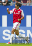 FUSSBALL 1. Bundesliga: Hamburg - Bayern, Jubel n. 0:2