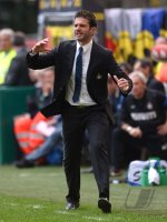FUSSBALL SERIE A:  Trainer Andrea Stramaccioni (Inter Mailand)