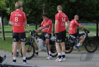 Volleyball 1. Bundesliga   Saison 2011/2012  ENBW TV RottenburgBesichtigung der Werkstatt der Schoenbuchbahn;