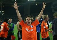 Fussball CHL  Achtelfinale:  JUBEL RAFINHA  (Schalke)