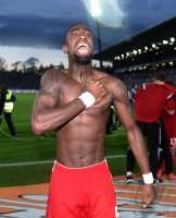 Fussball, 1. Bundesliga  Saison 2014/2015 Relegation: Karlsruher SC - Hamburger SV