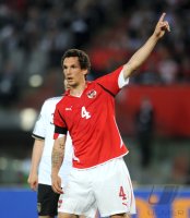 Fussball International EM 2012 Qualifikationsspiel:  Emanuel POGATETZ (Oesterreich)