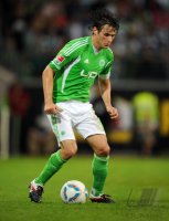 Fussball 1. Bundesliga, Saison 2011/2012: Wolfsburg, TRAESCH am Ball