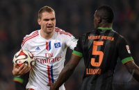 Fussball, 1. Bundesliga  Saison 2014/2015: Hamburger SV - SV Werder Bremen