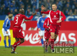 Fussball Bundesliga: Schalke - Lautern, Jubel FCK