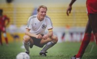 Fussball WM 1986 Marokko-Deutschland:  Rummenigge