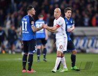 Fussball 1. Bundesliga Saison 2016/2017: TSG 1899 Hoffenheim - FC Bayern Muenchen