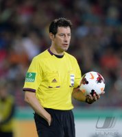 Fussball DFB Pokal 2. Runde 13/14: Schiedsrichter Wolfgang Stark