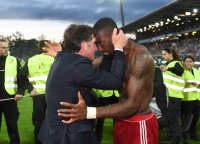 Fussball, 1. Bundesliga  Saison 2014/2015 Relegation: JUBEL Hamburger SV