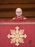 Papst Leo XIV.  bei der Weihnachtsbotschaft und dem Urbi Et Orbi Segen