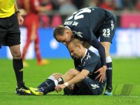 Fussball 1. Bundesliga, Saison 2011/2012:  Miso Brecko, Kevin McKenna (v. li., 1. FC Koeln)