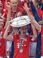 Fussball 1. Bundesliga Saison 15/16: Der FC Bayern feiert seine 26. Deutsche Meisterschaft