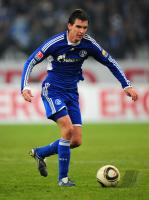 FUSSBALL, 1. BUNDESLIGA, 18. Spieltag: Schalke, MORITZ Einzelaktion