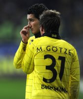 Fussball 1. Bundesliga : (v. li.) Enttaeuschung bei BVB mit Nuri Sahin, Mario Goetze