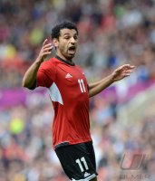 FUSSBALL Olympia 2012 Maenner: JUBEL MOHAMED SALAH (Aegypten)