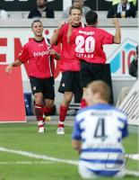 Fussball 1. Bundesliga: Duisburg - Frankfurt, Jubel Frankfurt