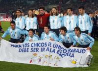FUSSBALL; Mannschaftsbild ARG