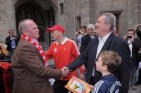 Fussball 1. Bundesliga :  Praesident Uli Hoeness  (FC Bayern Muenchen)