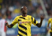 Fussball  1. Bundesliga  14/15: JUBEL Adrian Ramos (Borussia Dortmund)