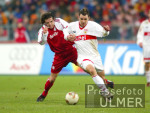 Fussball 1. Bundesliga Bayern-Stuttgart, Zweikampf