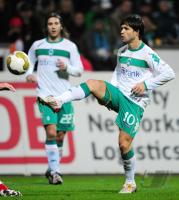 FUSSBALL 1. BUNDESLIGA: Bremen, DIEGO Einzelaktion
