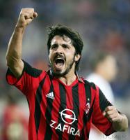 Fussball International UCL: Mailand, GATTUSO jubelt