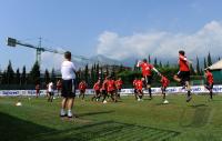 Fussball 1. Bundesliga: Training beim FC Bayern Muenchen