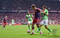 Fussball 1. Bundesliga Saison 14/15: FC Bayern Muenchen - VfL Wolfsburg