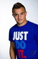 FUSSBALL Fotoshooting Xherdan Shaqiri (FC Bayern Muenchen)