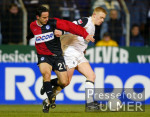 Fussball Bundesliga: Gladbach - Berlin, Zweikampf