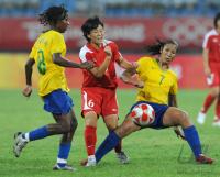 FUSSBALL  Olympia 2008   Vorrunde  Frauen   Brasilien - Korea DVR