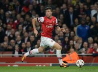 FUSSBALL  CHL  Saison 2013/2014: Olivier Giroud (Arsenal)