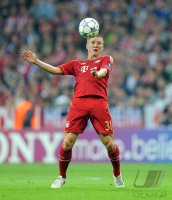 Fussball CHL  Saison 2011/2012:  Bastian Schweinsteiger (FC Bayern Muenchen)