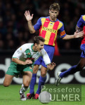 Fussball UCL, Bremen - Valencia, Zweikampf