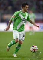 Fussball, 1. Bundesliga  Saison 2014/2015: VfL Wolfsburg - SC Freiburg