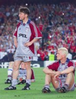 Fussball Champions League Finale 1999: Enttaeuschung  FC Bayern Muenchen