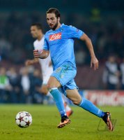 FUSSBALL  CHL  Saison 2013/2014: Gonzalo Higuain (SSC Neapel)