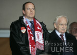 FUSSBALL CHL   Prinz Albert  und Vater Frst Rainier II von Monaco