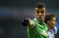 Fussball, 1. Bundesliga  Saison 2014/2015: Werder Bremen - Hertha BSC Berlin