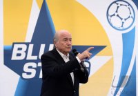 Fusball FIFA 75. Blue Stars 2013 / FIFA Youth Cup: FIFA Praesident Joseph S. Blatter (Schweiz)