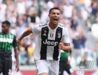 FUSSBALL SERIE A 2018/2019: JUBEL Cristiano Ronaldo (Juventus Turin)