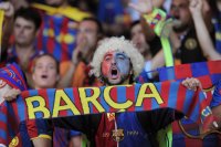 Fussball UEFA SUPER CUP 2011: Fans FC Barcelona