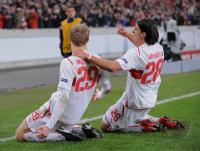 FUSSBALL  International CHL 09/10 : JUBEL VfB Stuttgart