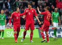 Fussball 1. Bundesliga, Saison 2011/2012: SV Werder Bremen - FC Bayern Muenchen