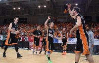 Basketball 1. Bundesliga 14/15 Hauptrunde:  Walter Tigers Tuebingen - ratiopharm Ulm